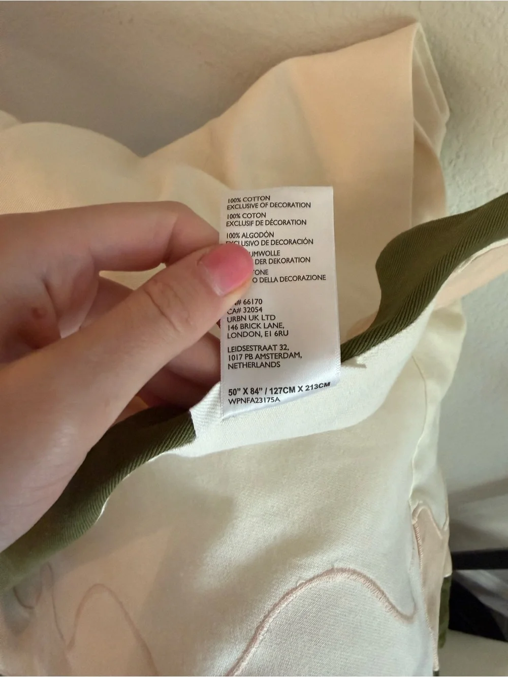 Anthropologie Maeve Scalloped Cotton Curtain